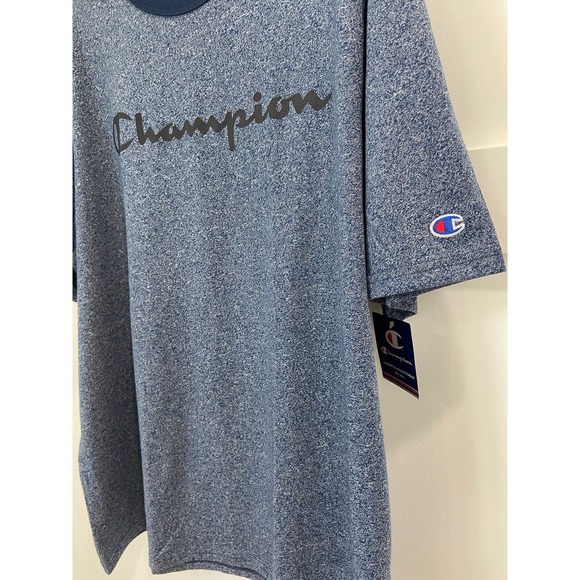 "Champion Men's Heritage Heather Blue T-Shirt 161, Size Large" - Picture 3 of 5